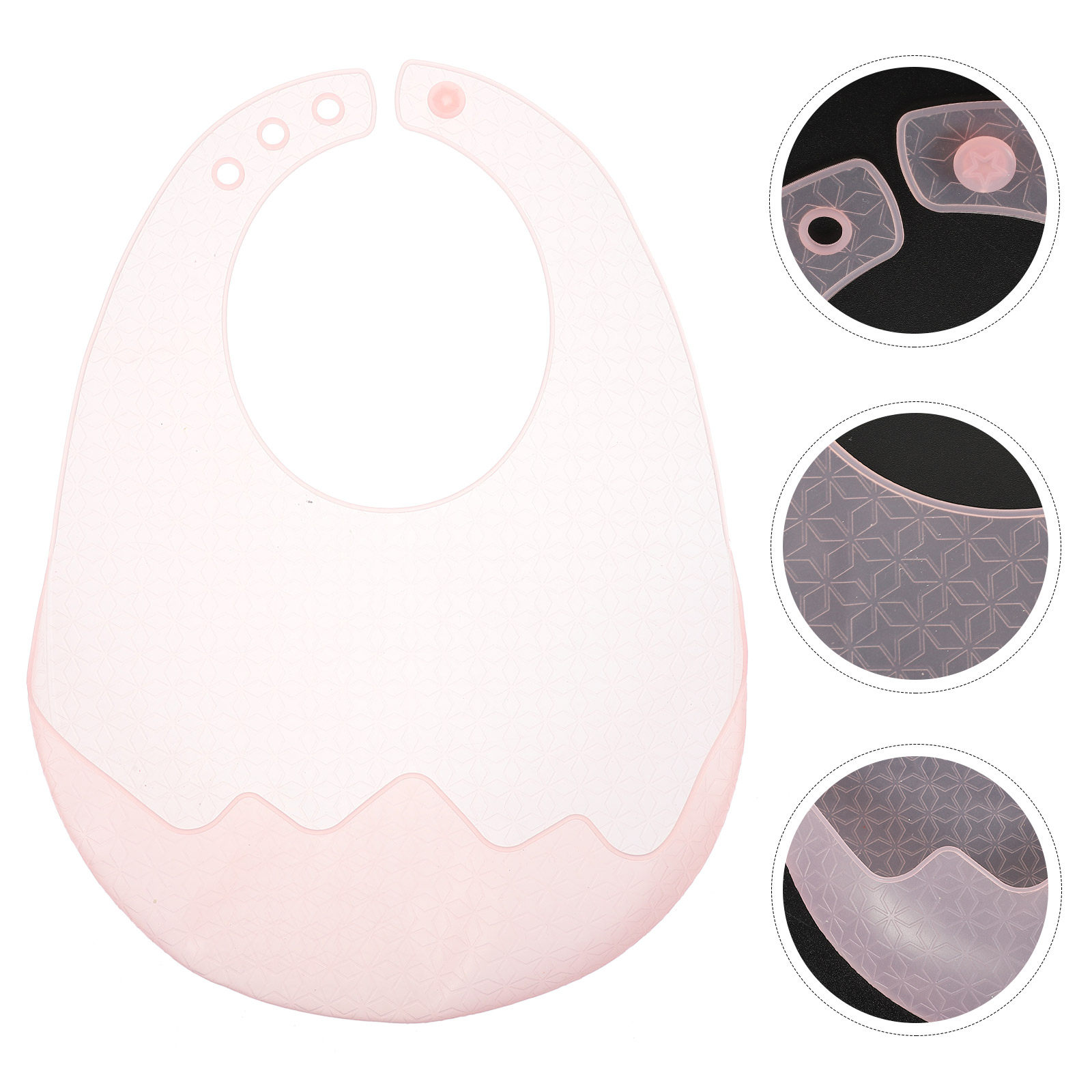 Feeding Baby Food - Bib Silikon Bayi yang Dapat Disesuaikan,