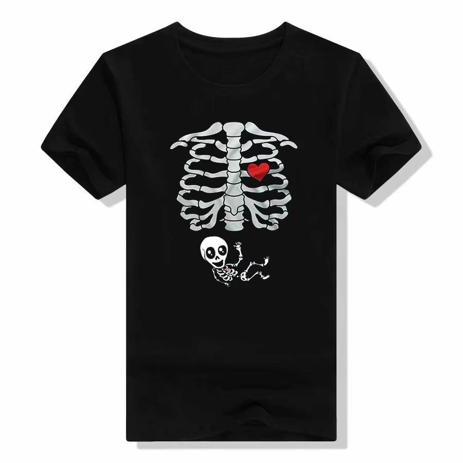 Kaos Halloween Skeleton Couple - Food Baby X Ray ulasan dan harga
