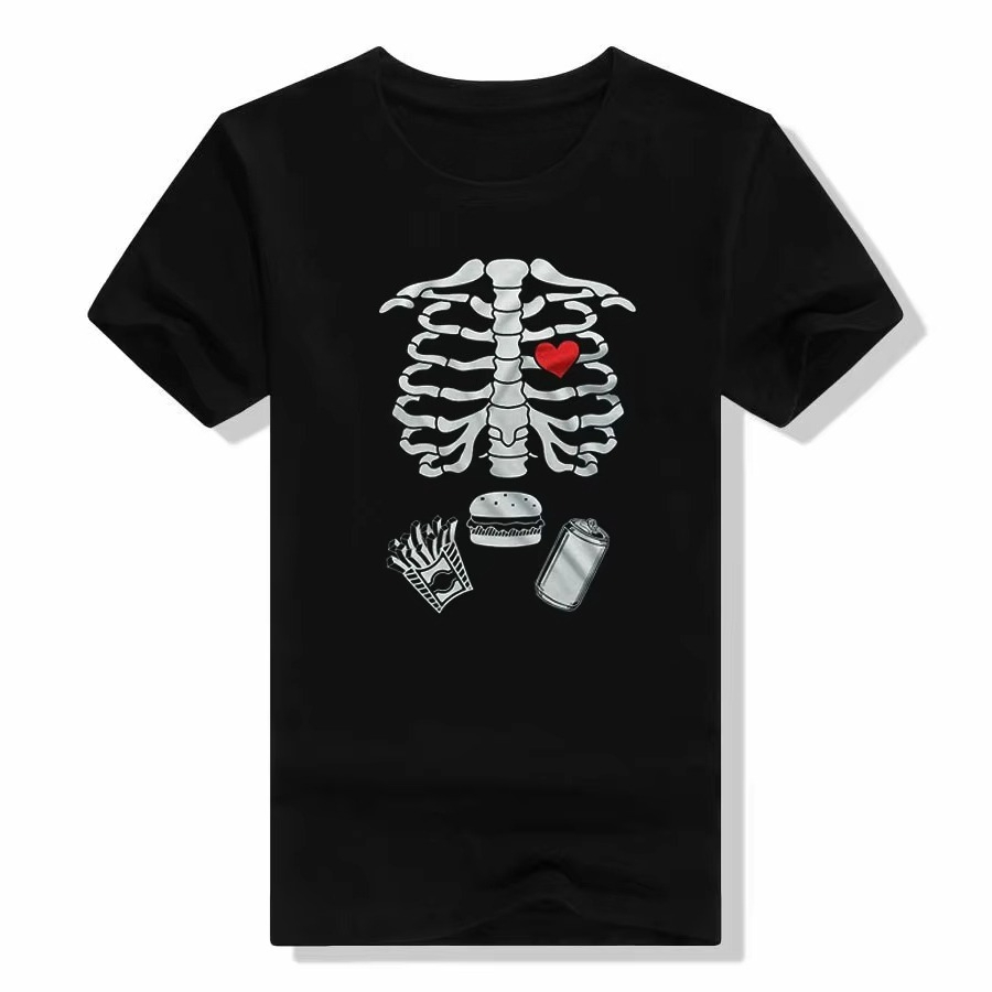 Kaos Halloween Skeleton Couple - Food Baby X Ray ulasan dan harga