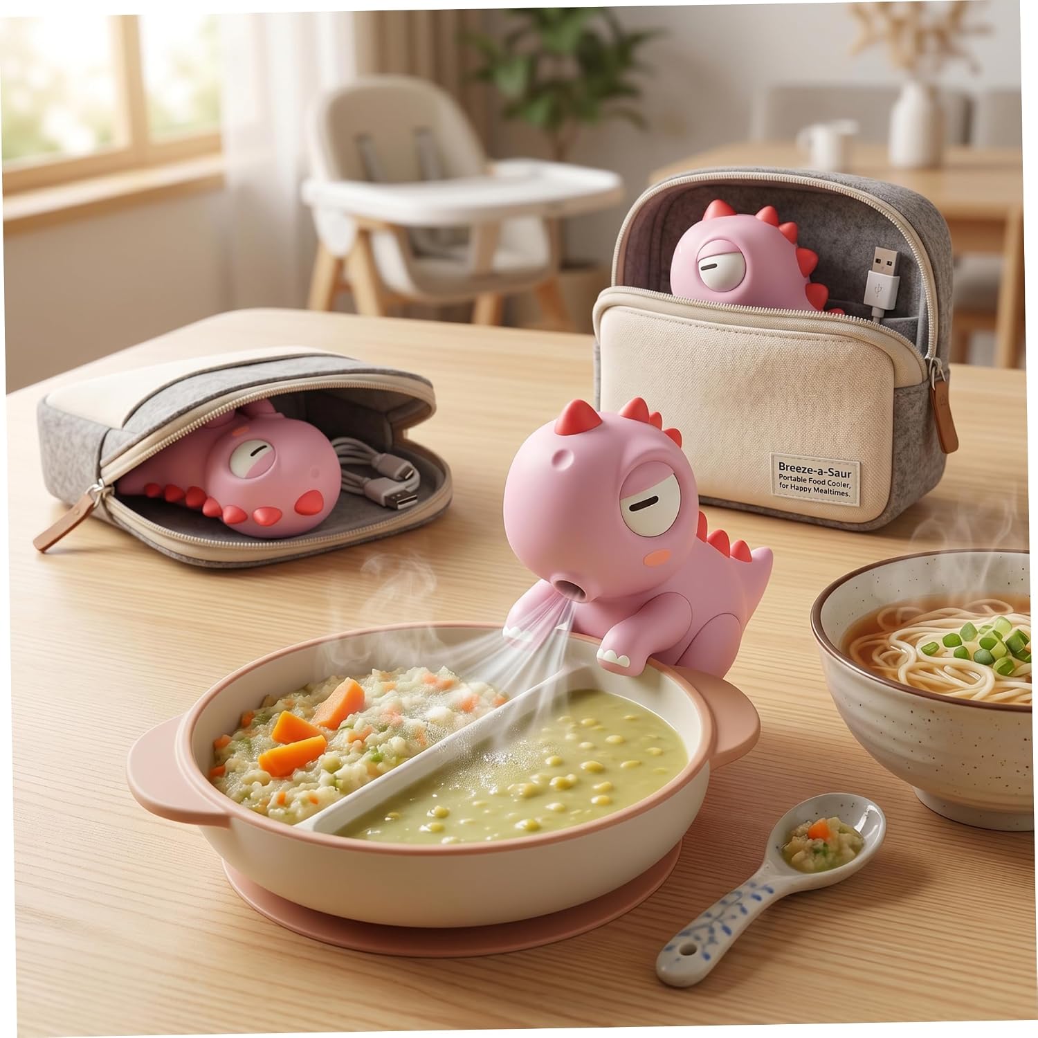 Kipas Mini Gajah Lucu, Alat Pe - Feeding Baby Food ulasan dan harga