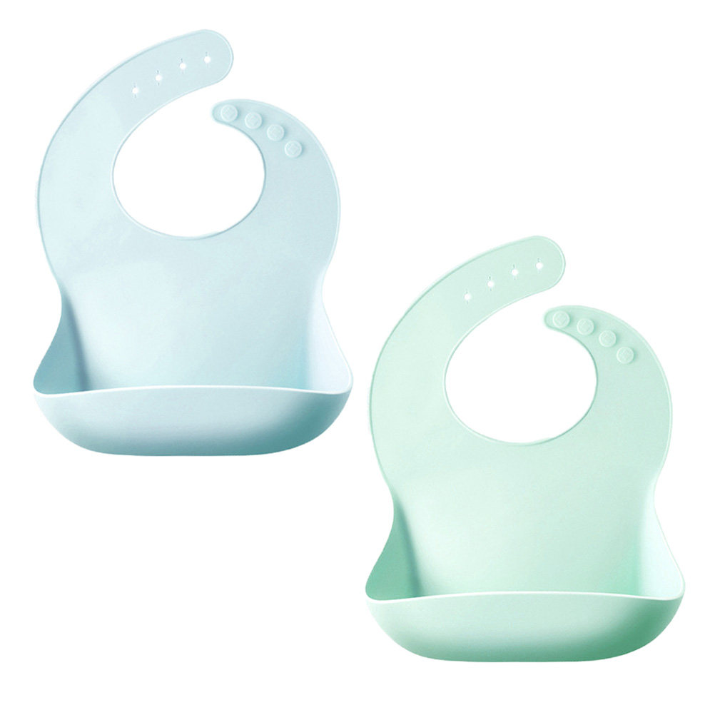 2 buah Celemek Silikon Bayi de - Feeding Baby Food ulasan dan harga