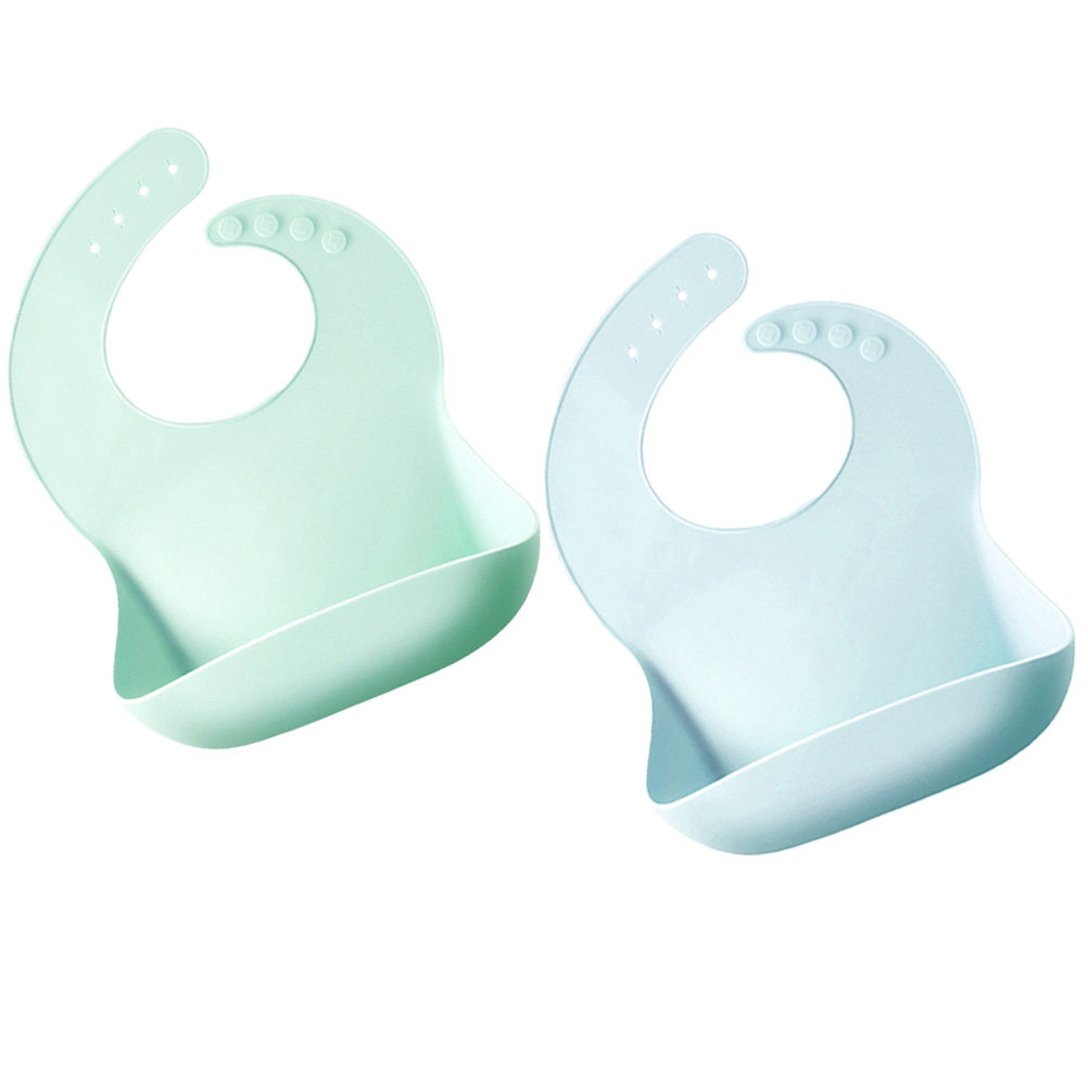 2 buah Celemek Silikon Bayi de - Feeding Baby Food ulasan dan harga