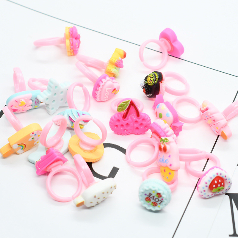 20 Buah/Lot Cincin Anak Lucu C - Baby Food Flavors ulasan dan harga
