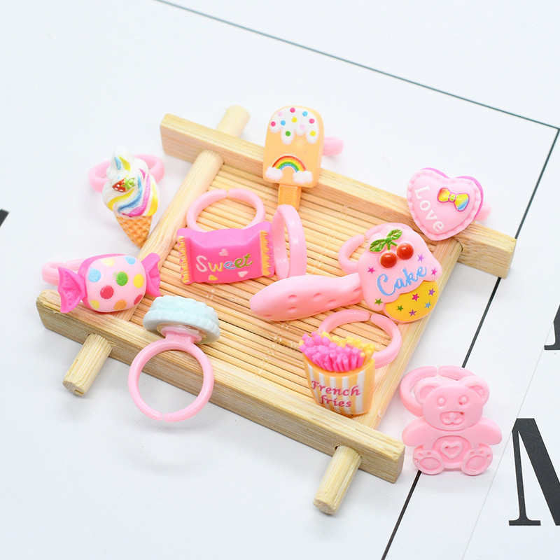 20 Buah/Lot Cincin Anak Lucu C - Baby Food Flavors ulasan dan harga
